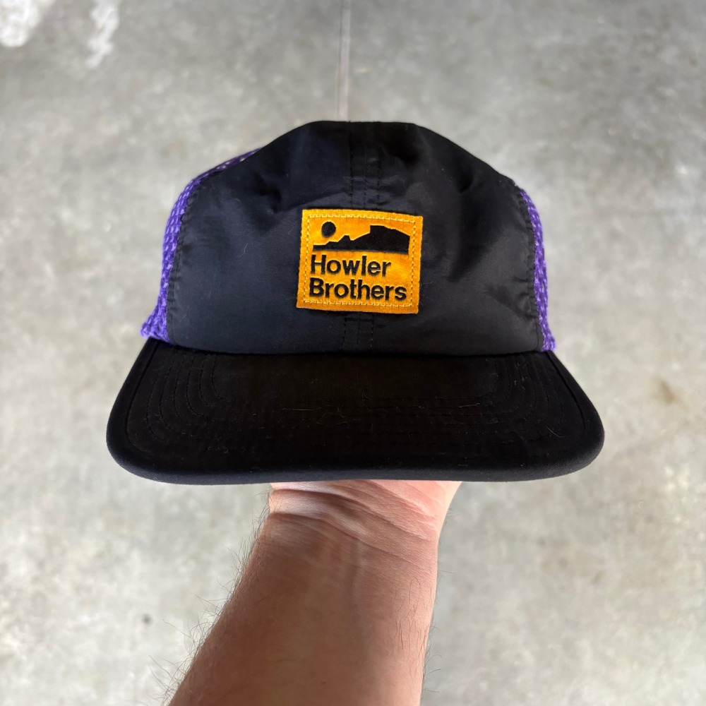 Howler Brothers Arroyo Tech Strapback One Size Purple Black Mesh Outdoor Summer